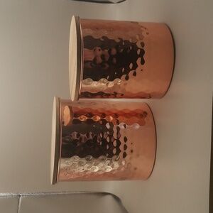 Uncommon James 2piece Hammered Copper Canister Set